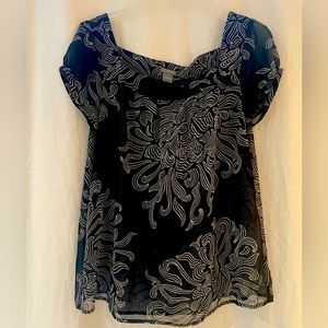 Ann Taylor Sheer Blouse, size XL